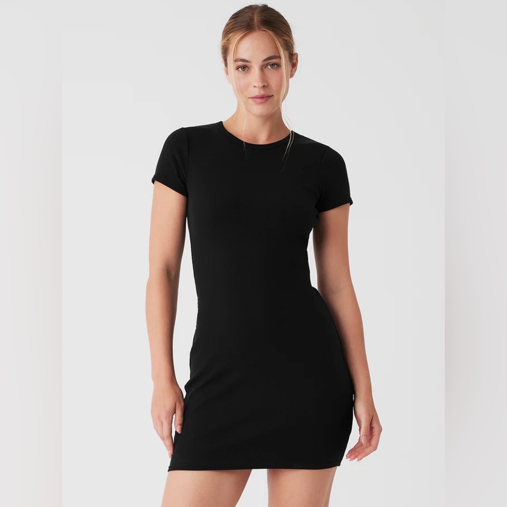 OAK & FORT | Black Cotton T-Shirt Dress Sz M
